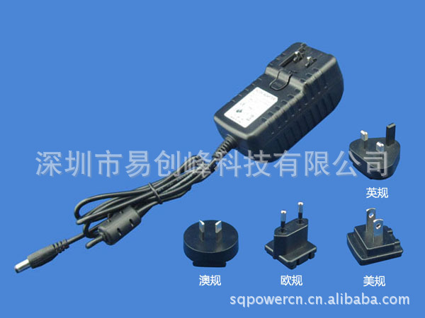 12V2A可轉(zhuǎn)換頭電源適配器上面